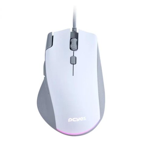 Mouse Gamer ZYRON 12800 DPI RGB White - PMGZRGBW