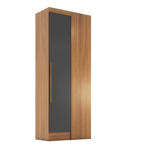Módulo para Guarda-Roupa Smart Canto 1 Porta Espresso Móveis Bege/Cinamomo/Chumbo