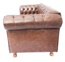 Ver imagem 3 de Sofá Chesterfield Luiz XV 1,80cm Corano Marrom sala de estar/recepção/ barbearia