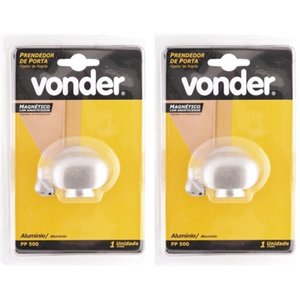 Kit com 2 Fixador de Porta Fp-500 Alumínio Vonder