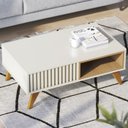 Ver imagem 2 de Mesa De Centro Para Sala Jeri Off White Freijo CLB