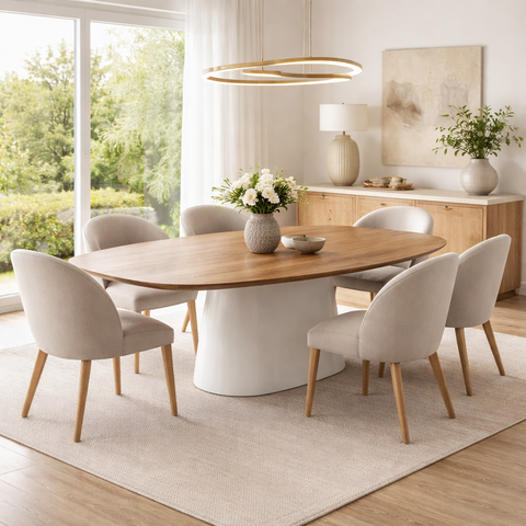 Mesa Jantar Orgânica Signature 180x100cm Carmel
