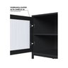 Rack para TV até 65 Polegadas com 2 Portas e 3 Prateleiras Euforia Yescasa - 9