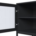 Ver imagem 6 de Rack para TV até 65 Polegadas 180cm 2 Portas e 3 Prateleiras Euforia Yescasa Preto