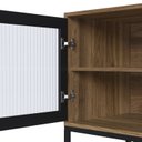 Ver imagem 6 de Rack para TV até 65 Polegadas 180cm 2 Portas e 3 Prateleiras Euforia Yescasa Preto