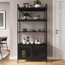 Ver mais imagens de Estante Biblioteca com 2 Portas e 3 Prateleiras Euforia  Yescasa