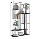 Ver imagem 5 de Estante de Livros Industrial Aço 122CMX202CM 5 Prateleiras Málaga Yescasa Preto