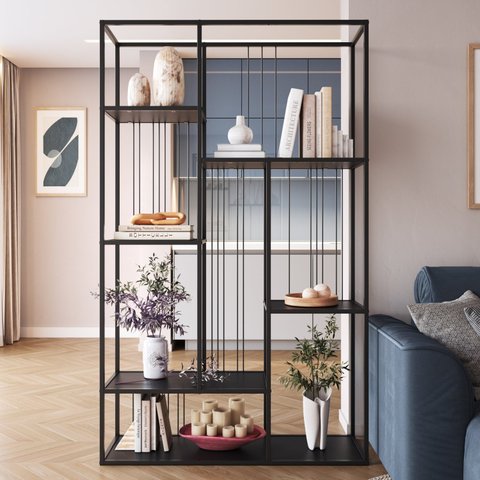 Estante para Livros 5 Prateleiras 202cmx122cm Málaga Yescasa