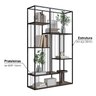 Estante para Livros 5 Prateleiras 202cmx122cm Málaga Yescasa - 6