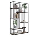 Ver imagem 5 de Estante de Livros Industrial Aço 122CMX202CM 5 Prateleiras Málaga Yescasa Marrom