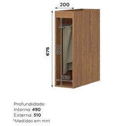 Balcão Porta Toalha 20 Cm Requinte Nature – Henn - 2 Balcão Porta Toalha 20 Cm Requinte Nature – Henn - 2