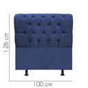 Ver imagem 3 de Cabeceira Estofada Cama Box Solteiro 100cm París Suede Azul- Mabe Magazine