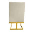 Ver imagem 4 de Kit 04 Cadeiras Para Sala de Jantar Ana Base de Ferro Veludo Bege D'Classe Decor