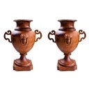 Ver imagem 1 de Ânfora vaso cara de Índia c/ alça ferro fundido decorar Pronto Artes DECORAÇÃO DE JARDIM