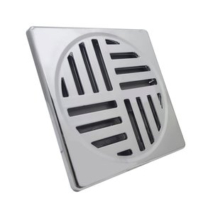 Ralo Grelha Anti-inseto Automático Inteligente Quadrado 10x10cm Banheiro Lavatório Cromado Abs
