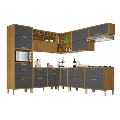 Cozinha Completa Ângulo 9 Peças Imperatriz Nesher