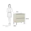 Ver imagem 3 de Balcão de Cozinha sem Tampo 80cm Misto 1 Porta Basculante e 1 Gavetão Lis Luciane Móveis