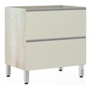 Ver imagem 1 de Balcão de Cozinha sem Tampo 80cm Misto 1 Porta Basculante e 1 Gavetão Lis Luciane Móveis