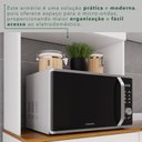 Ver mais imagens de Cozinha Compacta Modulada 4 Peças 9 Portas 2 Gavetas Bella Branco