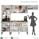 Ver imagem 5 de Cozinha Compacta Modulada 4 Peças 9 Portas 2 Gavetas Bella Branco
