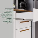 Ver imagem 6 de Cozinha Compacta Modulada 4 Peças 9 Portas 2 Gavetas Bella Branco