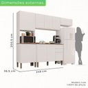 Ver imagem 3 de Cozinha Compacta 4 Peças 9 Portas 2 Gavetas Bella