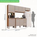 Ver imagem 3 de Cozinha Compacta 4 Peças 9 Portas 2 Gavetas Bella