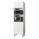 Ver imagem 1 de Paneleiro Torre Quente Armário de Cozinha Marah 04 Portas Branco - Desk Design