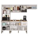 Ver imagem 4 de Cozinha Compacta Modulada 4 Peças 9 Portas 2 Gavetas Bella Branco
