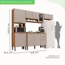 Ver imagem 3 de Cozinha Compacta 4 Peças 9 Portas 2 Gavetas Bella