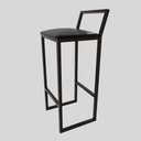 Ver imagem 5 de Jogo 4 Banqueta Alta Balcão Bistrô Preta Confort Ind Assento Estofado Don Castro Decor