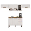 Ver imagem 2 de Cozinha Compacta Modulada 4 Peças 8 Portas 2 Gavetas Bella Branco