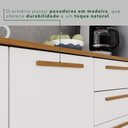 Ver mais imagens de Cozinha Compacta Modulada 4 Peças 8 Portas 2 Gavetas Bella Branco