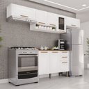 Ver imagem 1 de Cozinha Compacta Modulada 4 Peças 8 Portas 2 Gavetas Bella Branco
