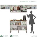 Ver imagem 5 de Cozinha Compacta Modulada 4 Peças 8 Portas 2 Gavetas Bella Branco