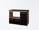 Ver imagem 1 de Balcão de 115cm Maya para Cooktop 04 Bocas - Savana/preto Móblis