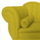 Ver mais imagens de Recamier Decorativo Divã Amsterdã 147cm Lado Direito Suede Amarelo