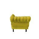 Ver imagem 7 de Recamier Decorativo Divã Amsterdã 147cm Lado Direito Suede Amarelo
