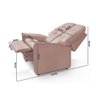 Poltrona Para Leitura Reclinável Suede Rose Eleonora Shop JM - 4