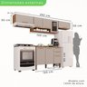 Cozinha Compacta 4 Peças 8 Portas 2 Gavetas Bella - 5