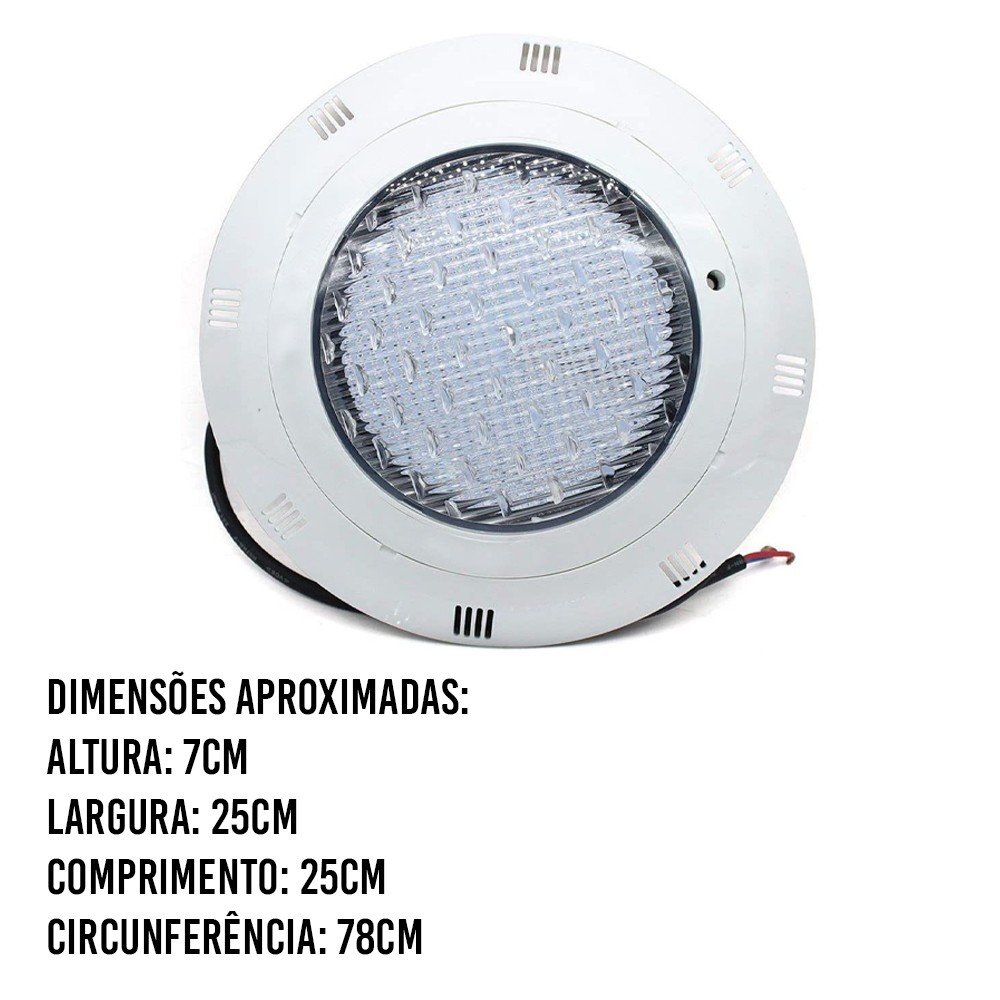 Luminária LED Piscina Rgb 9W Refletor Colorido Decoraçao Jardim Lago - 3
