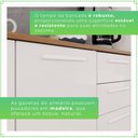 Ver imagem 6 de Cozinha Compacta Modulada 2 Peças 6 Portas 2 Gavetas Bella Branco