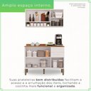 Ver imagem 3 de Cozinha Compacta Modulada 2 Peças 6 Portas 2 Gavetas Bella Branco