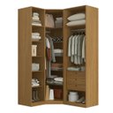 Ver imagem 4 de Closet sem Portas Modulado 3 Peças MDF Altezza Belmax:Freijó