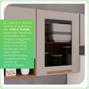 Ver mais imagens de Cozinha Compacta Modulada 2 Peças 6 Portas 2 Gavetas Bella Branco/Cinamomo/Off White