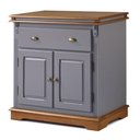 Ver imagem 1 de Buffet Balcão Manchester 2 Portas 1 Gaveta MDF 90cm Cinza