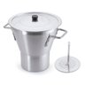 Cuscuzeiro Aluminio Polido Profissional 30cm 14l Nacional - 1