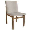 Ver mais imagens de Conjunto Mesa Redonda com 4 Cadeiras Madeira Maciça Tampo Laminado Sala de Jantar 120x120 Noruega Yescasa