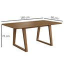 Ver imagem 6 de Conjunto Mesa com 6 Cadeiras Madeira Maciça Tampo Laminado Courino Sala de Jantar Noruega Yescasa