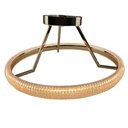 Ver imagem 1 de Lustre Luminaria 3 em 1 Pendente Anel Arco Led Perfil Infinito Moderno Luxo Sala de Jantar Quarto